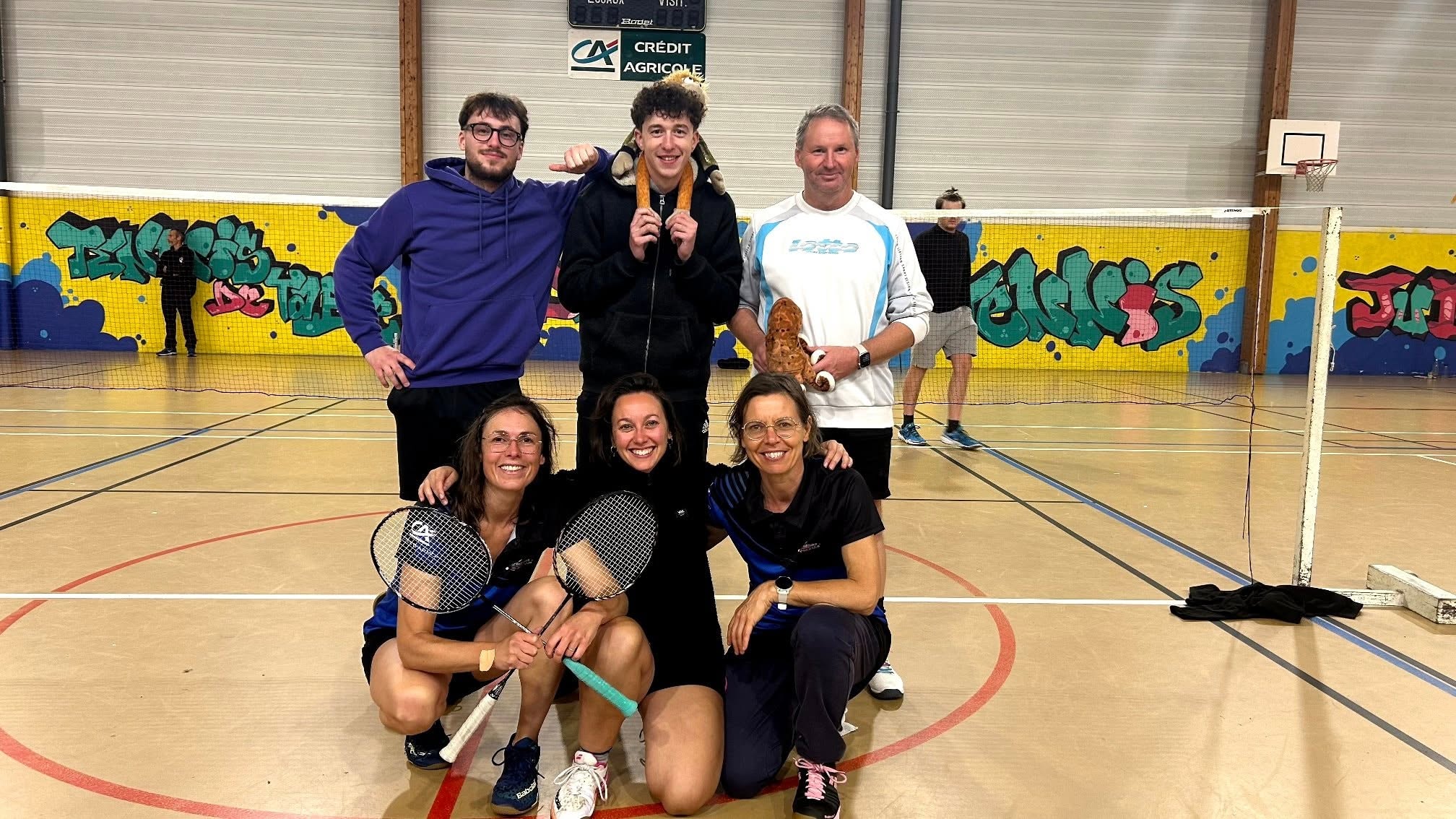 Équipe Vétérans du club de badminton de Plélan-le-Petit